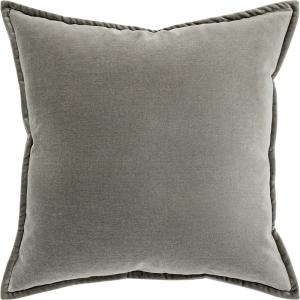 Alessandra Laurent Grey Velvet Cushion – Luxurious Look