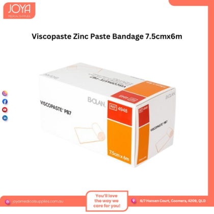 Viscopaste Zinc Paste Bandage 7.5cmx6m - Joya Medical Supplies