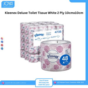 Kleenex Deluxe Toilet Tissue White 2 Ply 10cmx10cm - Joya Medical Supplies