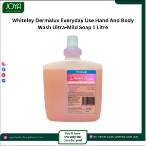 Whiteley Dermalux Everyday Use Hand And Body Wash Ultra-Mild Soap 1 Litre - Joya Medical Supplies