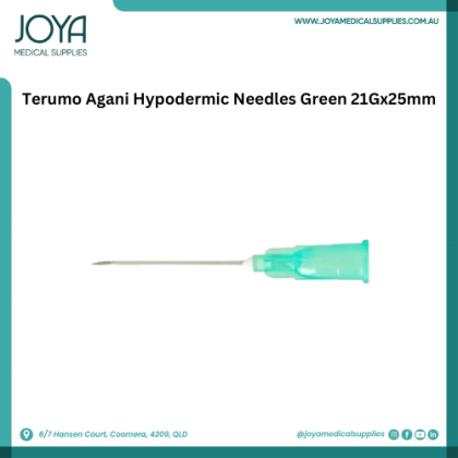 Terumo Agani Hypodermic Needles Green 21Gx25mm - Joya Medical Supplies