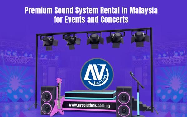 Premium Sound System Rental in Malaysia for Events and Concerts