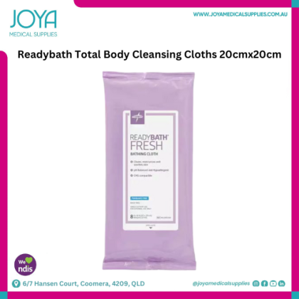 Readybath Total Body Cleansing Cloths 20cmx20cm - Joya Medical Supplies