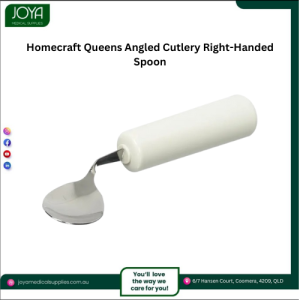 Homecraft Queens Angled Cutlery Right-Handed Spoon - Joya Medical Supplies