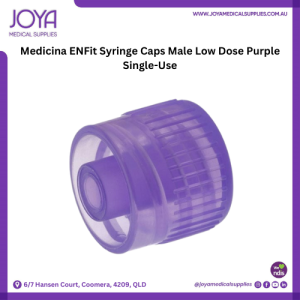 Medicina ENFit Syringe Caps Male Low Dose Purple Single-Use - Joya Medical Supplies