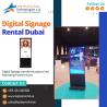 Touch vs Non-Touch Signage Hire UAE—Which Engages More?