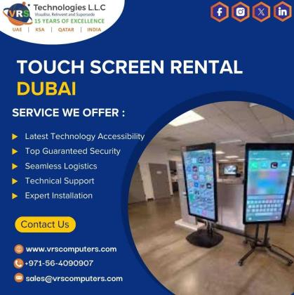 Interactive Displays Enhanced Through Touch Screen Rental Dubai?
