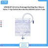 UNOQUIP Q3 Urine Drainage Bed Bag Non-Return Valve T-Tap Outlet Non-Sterile 2000ml 110cm Tube - Joya