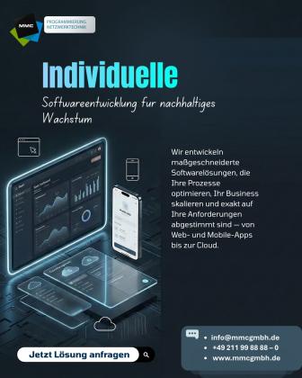 Individuelle Softwareentwicklung für effiziente und skalierbare Geschäftsprozesse