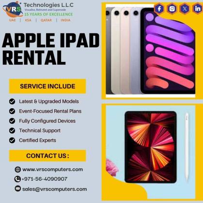 How Does Apple iPad Rental Support Professional Event Needs?